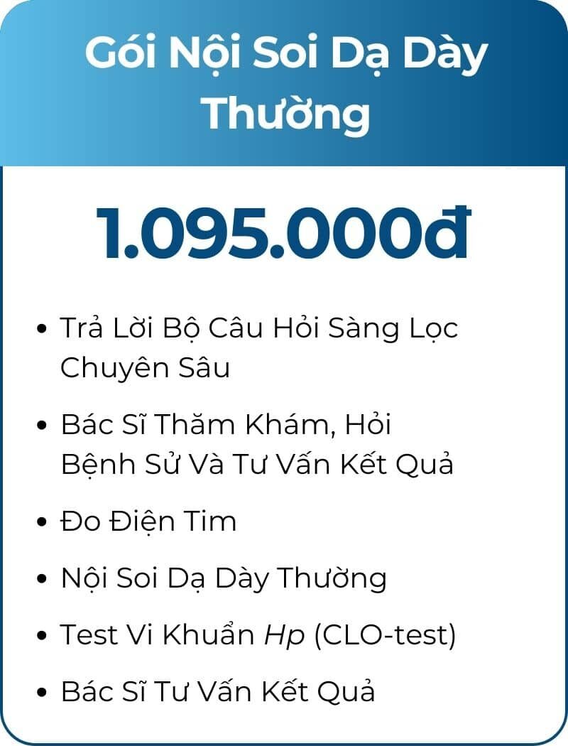 Bảng Giá Nội Soi Dạ Dày Thường Tại noisoitieuhoa.com